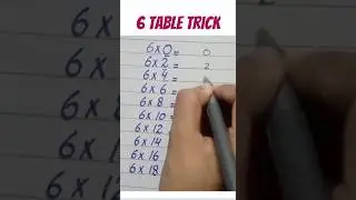 6 Time Table trick #math #viral#maths #trending