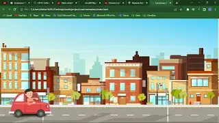 CSS Cartoon Moving City Animation Using Html5 & CSS3 Only | Frontend | Step by Step #css #html5