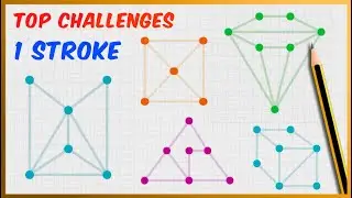 Single Line Drawings Without Lifting the Pencil 🧠 [TOP CHALLENGES]