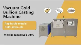 500g 1kg 5kg 30kg Silver Bullion Bar Automatic Vacuum Casting Machine