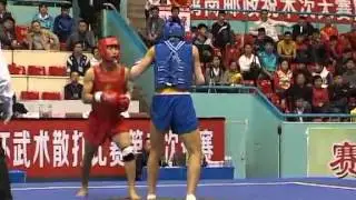 第12届全运会武术散打赛二次预赛 01 002 男子60kg 陈超