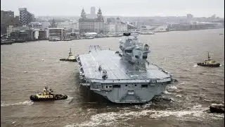 HMS Prince of Wales arrives in Liverpool
