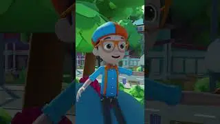 Roblox Blippi Rides Dinosaurs! | Blippi Roblox Shorts | 