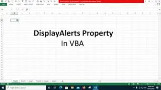 How to handle display alert in excel vba