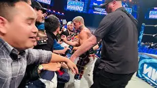 I meet wwe superstar Cody Rhodes in wwe Ringside selfie with Cody in Backless France 2024