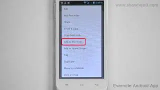 Evernote Android App - How To Add A Note To Evernote Shortcuts