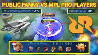RANDY25 FANNY VS RRQ HOSHI + GFLX AEROWOLF PRO PLAYER!! SERIOUS MODE ON | Mobile Legends