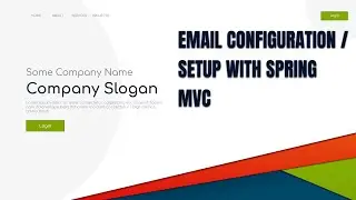 18 Custom Login Authentication with Spring MVC and Spring Boot   Email Configuration with spring mvc
