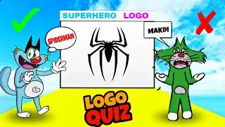 OGGY AND JACK PLAYING LOGO QUIZ IN ROBLOX!