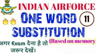 One word substitution 11 for Airforce & Navy