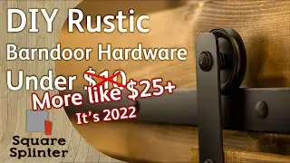 DIY Rustic Barn door Hardware - Under $10  - No bending or Welding