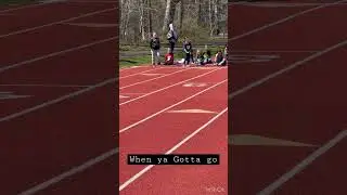 My sweet girl had to go during her track meet🤣 she ran fast and made it!