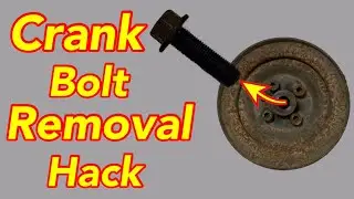 Crank Bolt Removal Hack ( If all else fails )