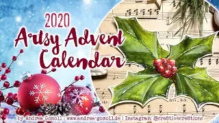 Artsy Advent Calendar 2020: Holly in Watercolor