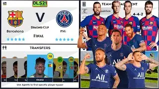 DLS 21 | Dimond Cup Final | Barcelona vs PSG | Dream League Soccer 2021 Gameplay