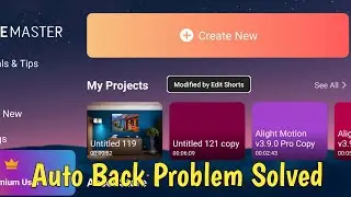 How To Fix KineMaster Auto Back Problem | Kinemaster Auto Back Problem Solved 2021