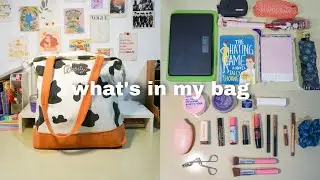whats in my uni tote bag 👜 college essentials