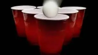 Dude Average Ball Toss Without Looking Into a Red Solo Cup 20 Feet Away on First Try!