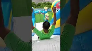 Take you to experience the Paw Patrol themed inflatable slide #inflatable #slide #pawpatrol