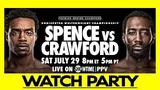 🔴Errol Spence Jr. vs. Terence Crawford | LIVE Watch Party Round by Round Commentary