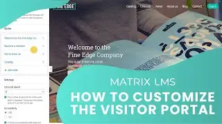 How to customize the visitor portal in MATRIX LMS