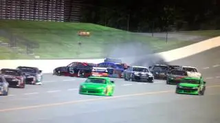 Carb Cup Pace Lap Leader Wreck