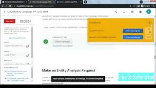 Cloud Natural Language API Qwik Start GSP097 | GoogleCloudReady Facilitator Program | Qwik lab 2022