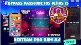 BYPASS FULL PASSCODE/DISABLED DEVTEAM PRO RAM V8.4 FIX FULL SERVICES | OTA UPDATE WINDOWS & MACOS