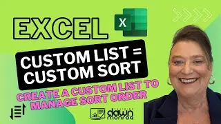 Create a Custom List in Excel | Organize T-Shirt Sizes