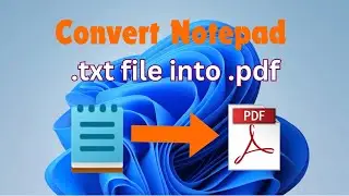 How to Convert text to pdf