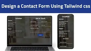 Responsive Contact Section using Tailwind CSS 