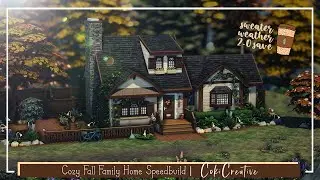 Cozy Fall Family Home | Sims 4 Speed Build w/ Voiceover