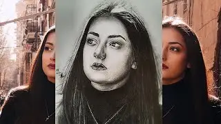 Realistic Portrait Drawing KOH-I-NOOR-8B Pencil