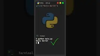 Hello World - Python  ( Running from terminal ) 