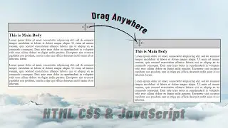 Draggable Element Using HTML CSS and JavaScript | Draggable Element | Draggable Interaction In HTML