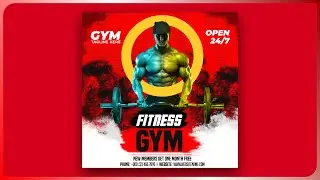 Fitness Flyer Design | Dual Lighting Effect in CorelDraw