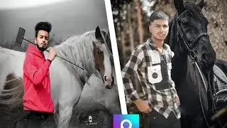 Relastice Black Horse Photo Editing | Picsart photo editing and manipulation 2022 - TENCENTGOLU