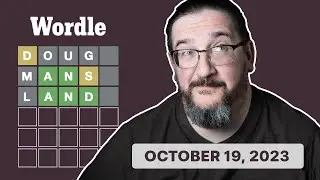 Doug plays today's Wordle 852 for 10/19/2023