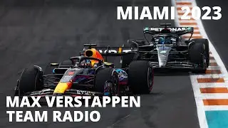 Max Verstappen Miami GP 2023 - Full Length Team Radio