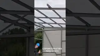 Гараж из металлоконструкций и сэндвич панелей цена строительство под ключ short #shorts