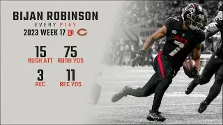 Bijan Robinson Week 17 | Every Run, Target, and Catch @ Chicago Bears | 2023 NFL Highlights