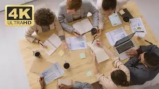 Office Stock Footage - People Working As A Team / Group Meeting | Business Footage Free Download