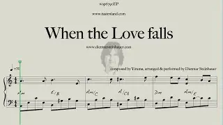 When the Love falls  -  Easy Piano  -  Yiruma