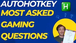 AutoHotkey v1 - Most Common Gaming Script Commands