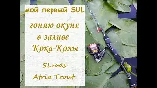Мой первый SUL. Гоняю окуня в затоне Кока-Колы. SLrods Atria Trout