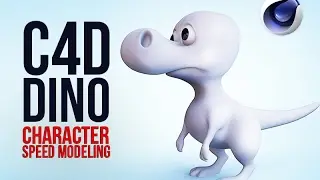 C4D Character Speed modeling - DINO