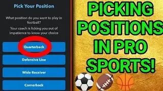 How to pick any sports position you want in bitlife