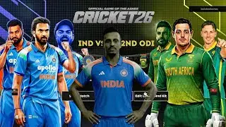 2nd ODI - IND vs SA : India vs South Africa Cricket 26 Live stream gameplay
