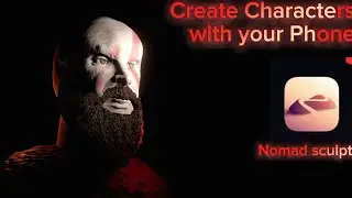 Making a Kratos Render On Mobile (Time lapse)