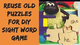 DIY Sight Words Game | Phonics  - Reusing old puzzles